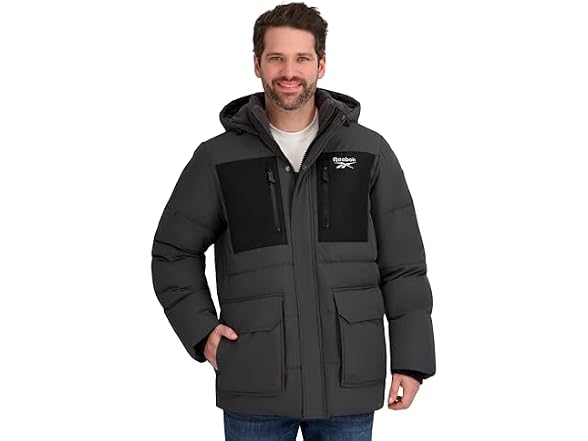 Reebok Men's (XL) Mens Puffer Parka Heavyweight Ja