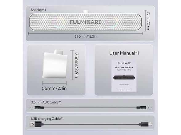 FULMINARE Bluetooth Speaker 26W HD Sound
