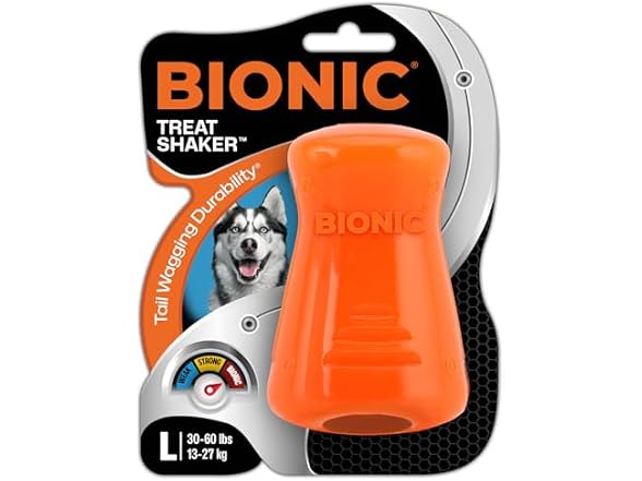 BIONIC Treat Shaker Dog Chew Toy, Large