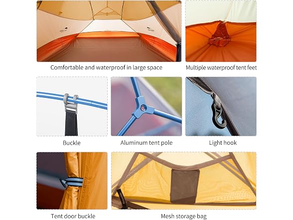 Naturehike Cloud-Up 3 Ultralight Tent, 3-Person