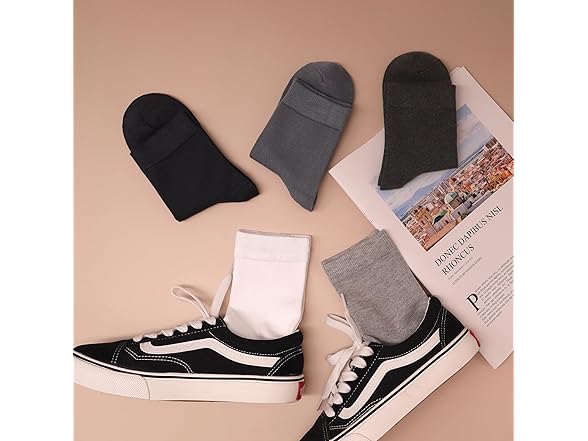 Sakusock Women's Ankle Socks 5 Pairs (3-5)