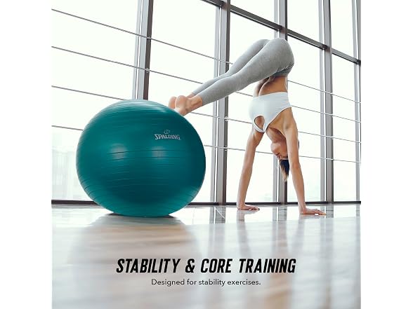 Spalding - Gym Ball with Pump (65 Cm), Teal