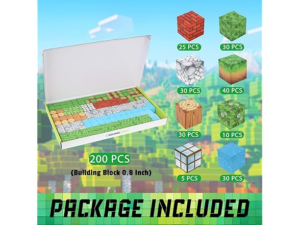 200PCS Magnetic Blocks