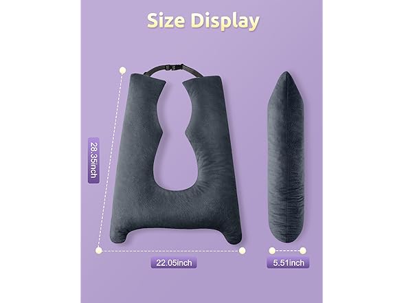 FAIORD Travel Pillow with Adjustable Strap