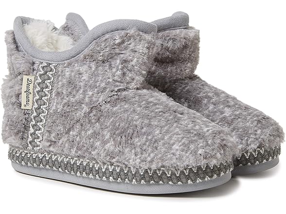 Dearfoams Kids Furry Bootie Slipper