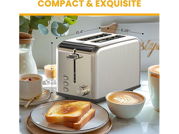 Simple Deluxe 2-Slice Toaster