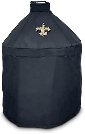 FANMATS 42774 NFL - New Orleans Saints - Black KAMADO Style Grill Cover with Primary Logo - 27" x 27" x 40"