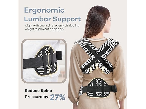Safotad Baby Carrier with Lumbar Support