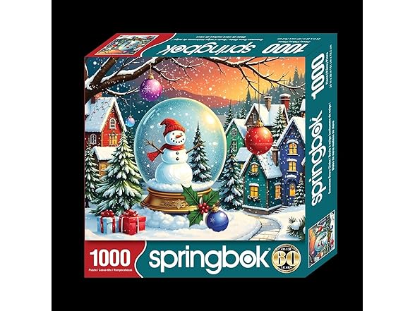 Springbok Snowman Snow Globe 1000 Piece Puzzle