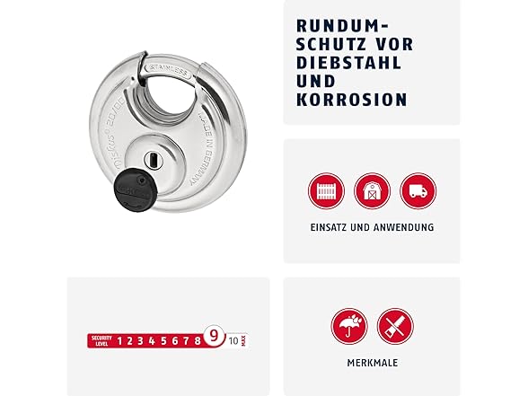 Abus 20/80 Diskus Hanging Padlock Special