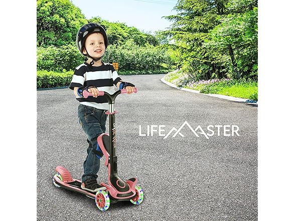 3 Wheel Scooter for Kids with Foldable Seat