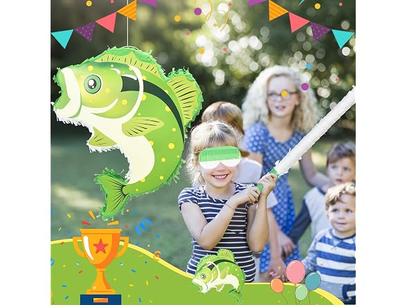 Bafei 15.7"L x 15.7"W Fish Pinata 