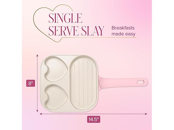 Paris Hilton Divided Skillet 8" Pink