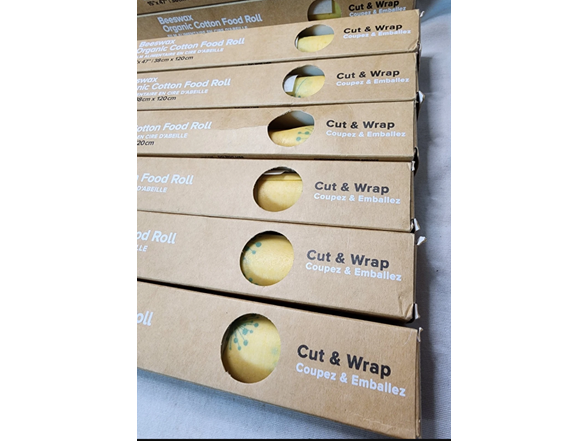 12 Pack Beeswax Organic Cotton Food Roll