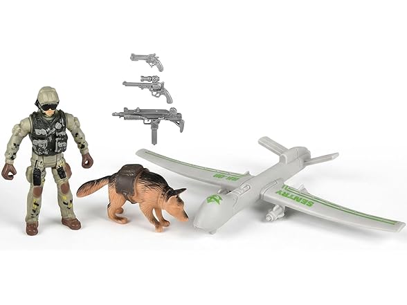 4 Piece Soldier Search Playset
