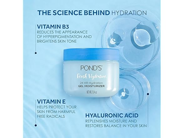 POND'S Fresh Hydration Gel Moisturizer 3.4oz