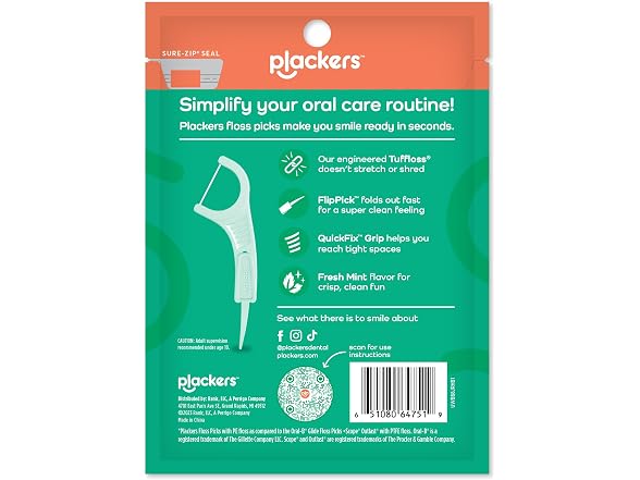 Plackers Micro Line Floss Picks 36ct