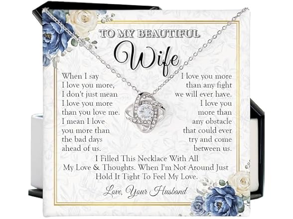 To My Wife Love Knot Necklace