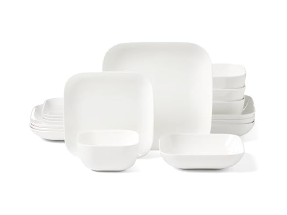 Lenox Dinnerware Set, Studio 1414 Square 16-Piece Set White