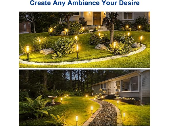 JEJOT Solar Pathway Lights 6-Pack