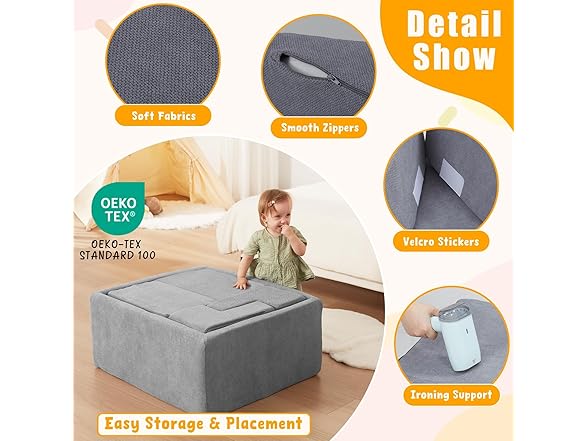 MOOZHEALTH Foam Climbing Blocks