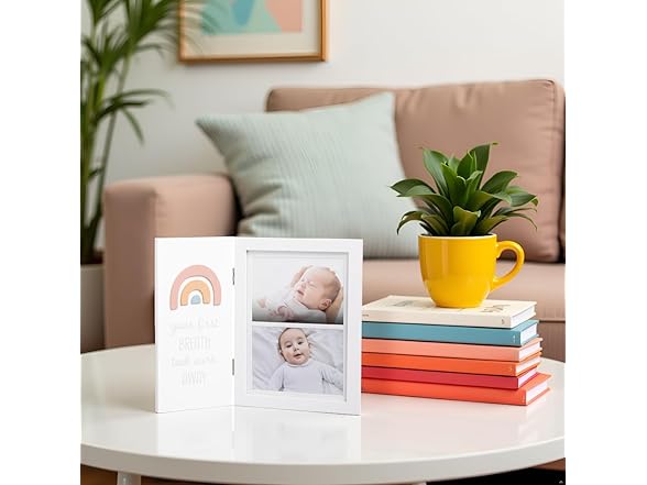 Little Blossoms Rainbow Baby Photo Frame
