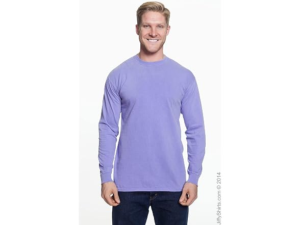 Comfort Colors Men (XL) Adult Long Tee Violet