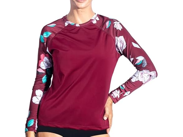 Kanu Surf Women's Maroon Rashguard (XL)