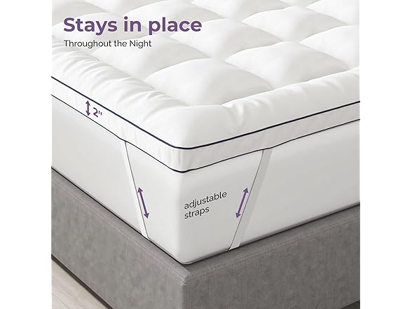 IULULU Pillow Top Mattress Topper, Full