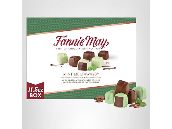 Fannie May Milk Choc Mint Meltaways 11.5