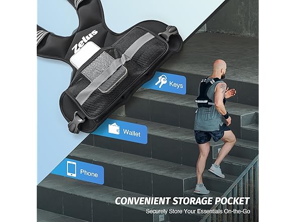ZELUS Weighted Vest - 4-10lbs