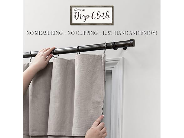 Mercantile Drop Cloth Curtain Panel