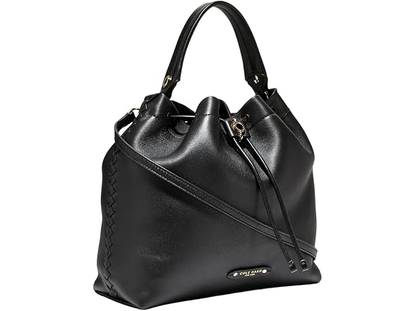 Cole Haan Isabella Bucket Crossbody Bag, Black