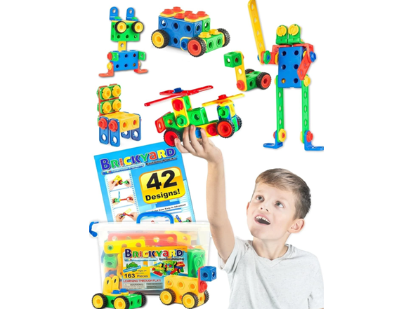 163 Piece Brickyard Building Blocks