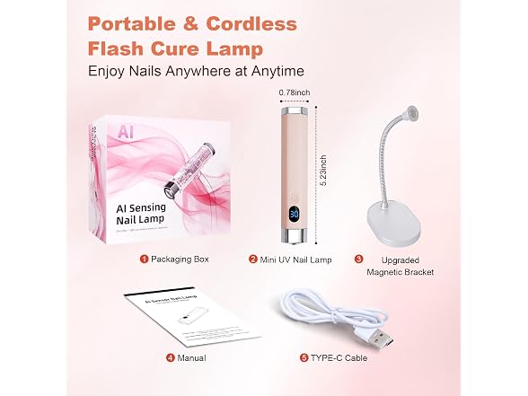 Mini Nail Lamp for Gel Nails