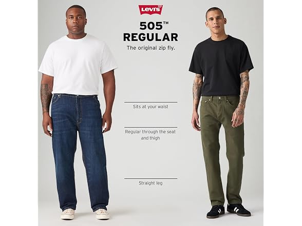 Levi's Men's 505 Regular Fit Jeans