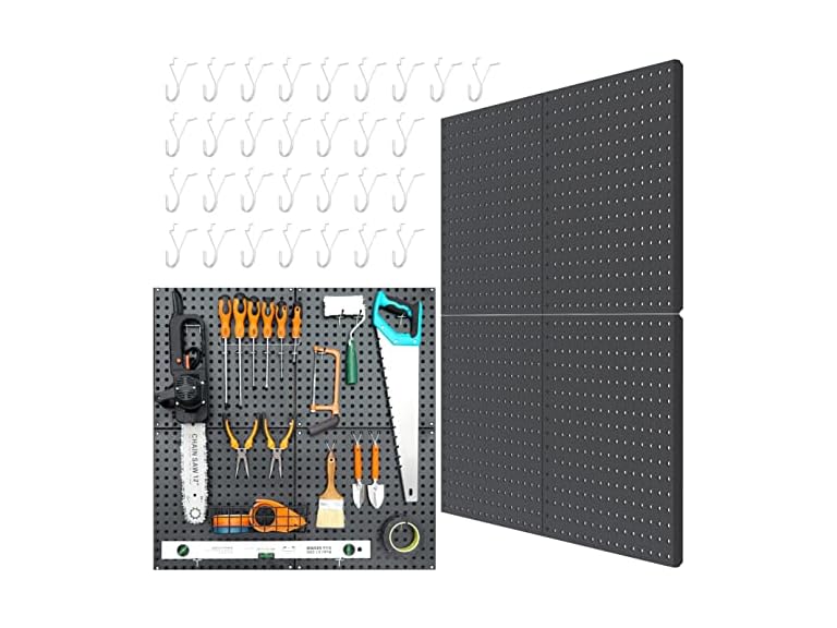 HUHOLE Metal Peg Board, 32" X 32"