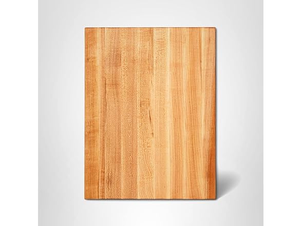 John Boos R-Board Series Rectangular Wooden Maple Cutting Board 20”x15” – 1.5” Thick, 12-lb Reversible Butcher Block with Edge-Grain & Finger Grips – Made in the USA (Open Box)