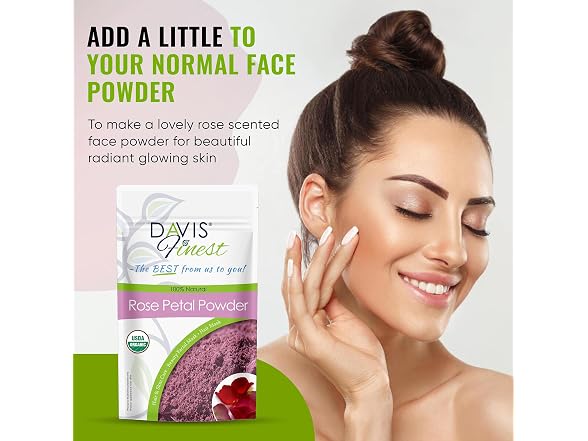 Rose Petal Powder for Hair Skin and Face Mask