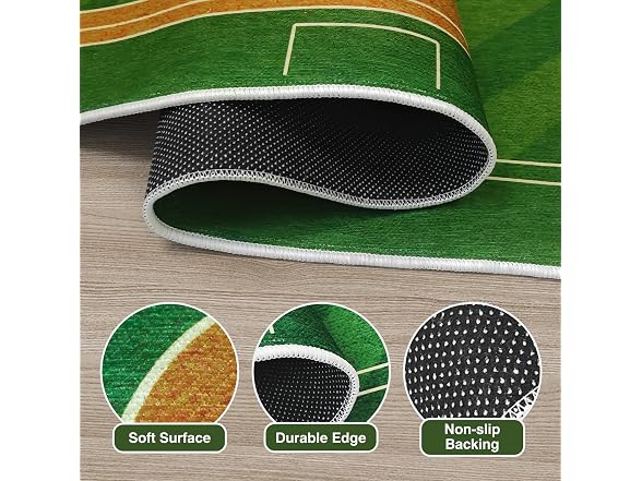 Kacvtuy Baseball Rug 5x7