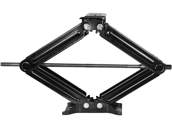 Weize Camper RV Trailer Stabilizer Leveling Scissor Jacks with Handle -24"- 6500lbs - Set of 2 (Open Box)