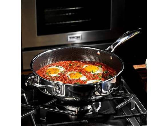 Hexclad 3.3QT Hybrid Deep Saut Pan with Lid