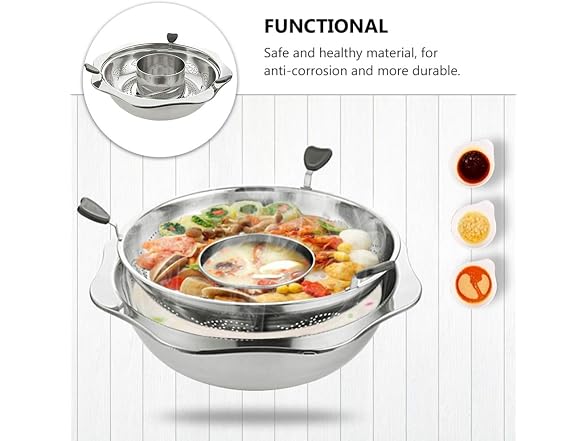 HEMOTON Hot Pot with Divider for Induction P