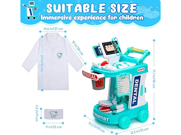 Maysida Dentist Play Set Toy