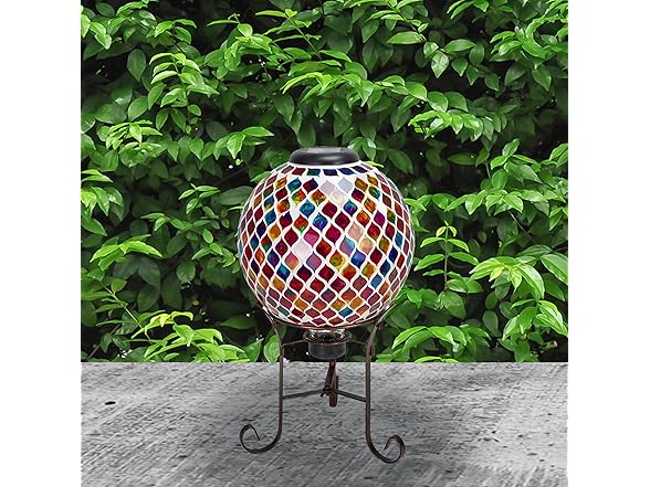 Sunnydaze Bronze Steel Gazing Ball Stand, 9"
