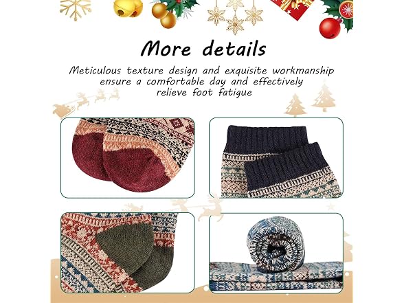 Heatuff Women (OS) Winter Wool Socks Soft Socks