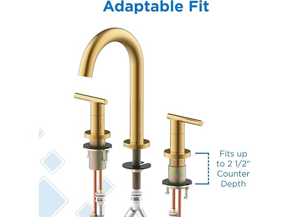 Gerber Parma 3-Hole Widespread Bathroom Sink Faucet