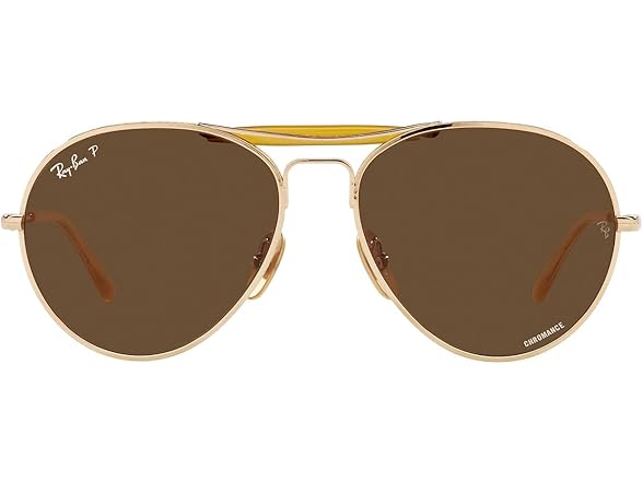 Ray-Ban Unisex RB8063 Titanium Aviator Sunglasses