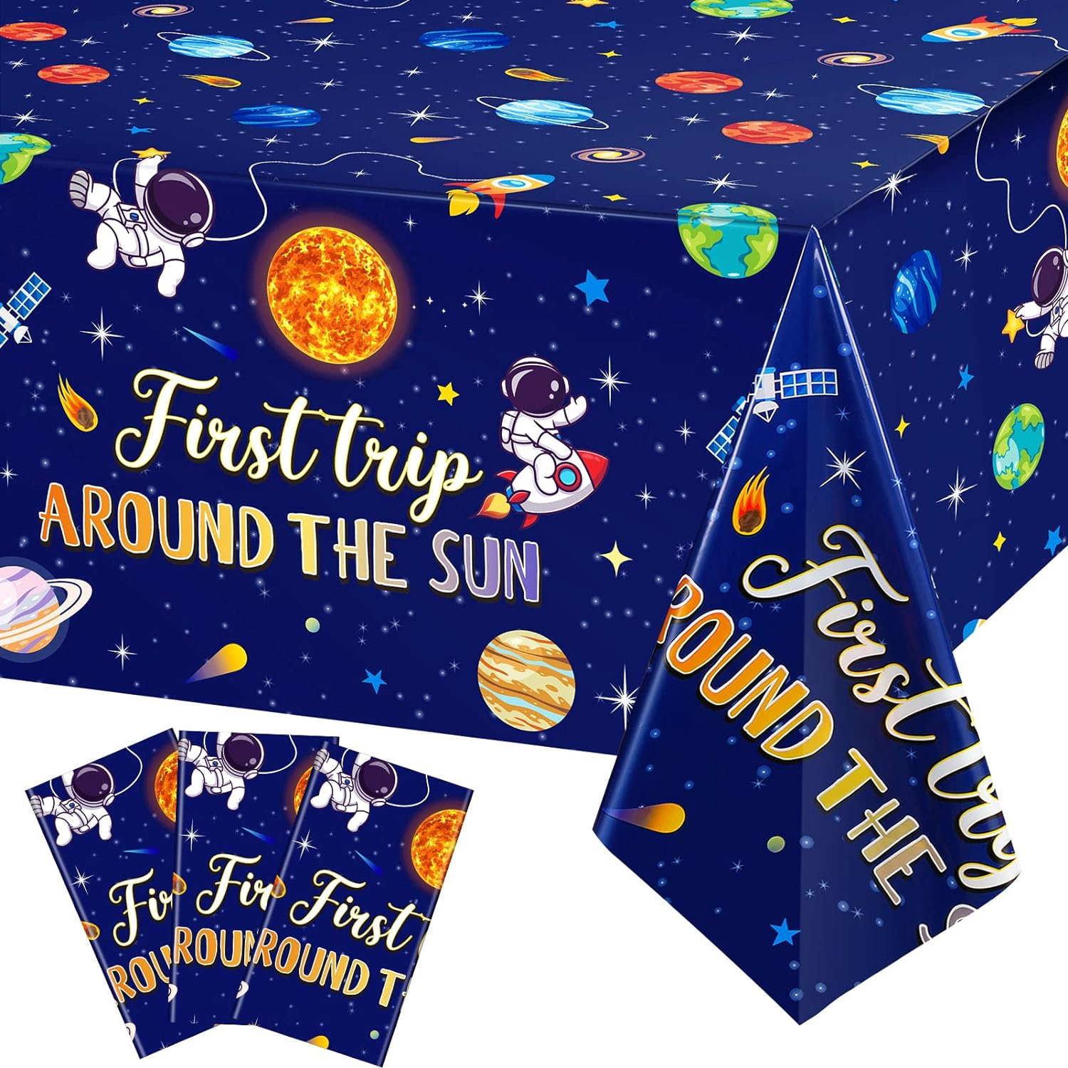 Outer Space Tablecloth 54x108" 6 Pack - Gallery 4