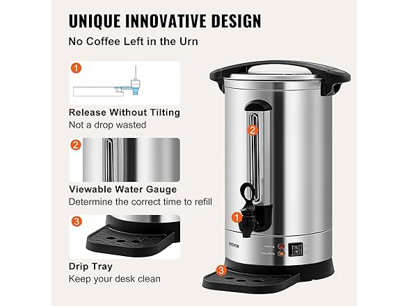 VEVOR Commercial Coffee Urn